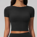 Slim-Fit Cropped Fitness Tee