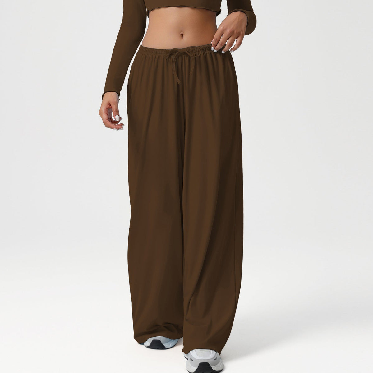 Wide-Leg Yoga Pants with Pockets