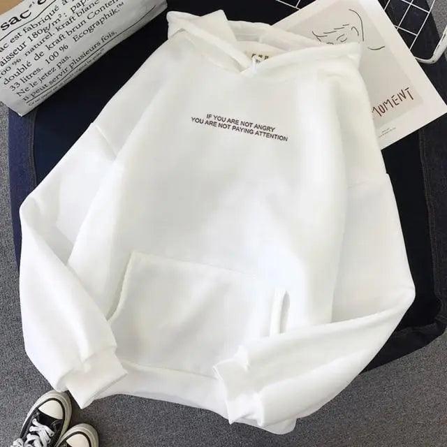 Oversized Letter Slogan Hoodie