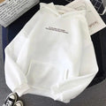 Oversized Letter Slogan Hoodie