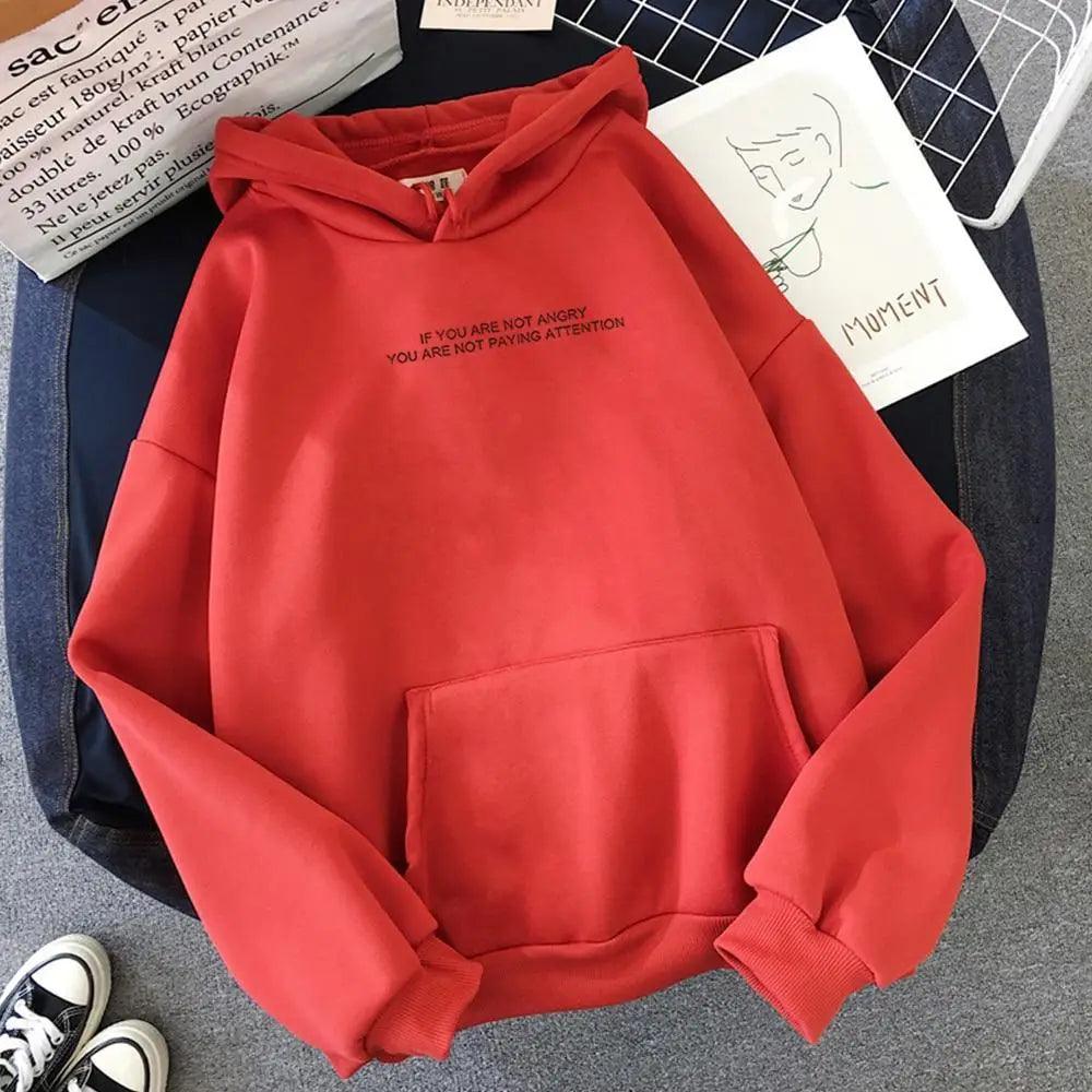Oversized Letter Slogan Hoodie